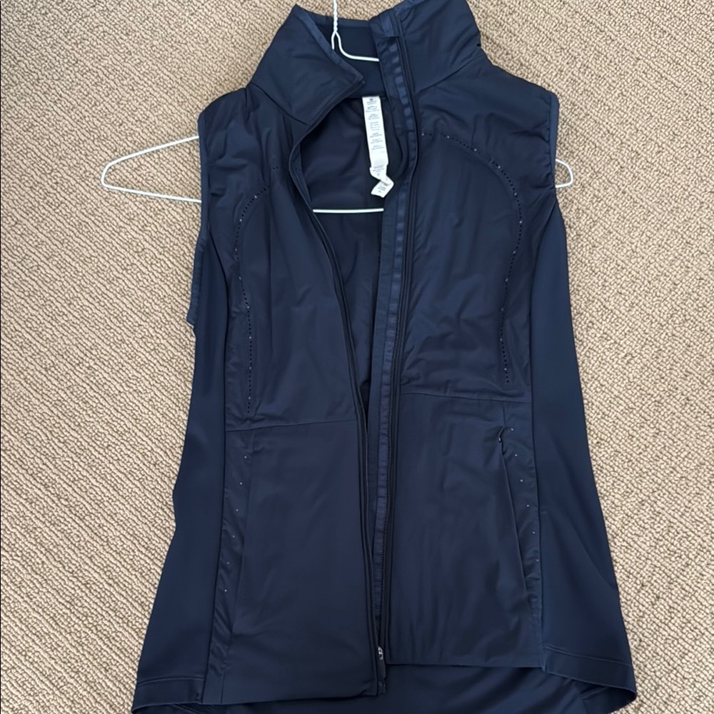 Women's Navy Lululemon vest.